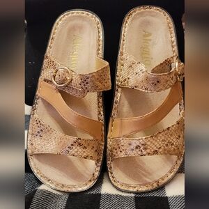 alegria leather sandals size 36